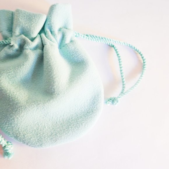 Tiffany & Co NEW Empty Blue Suede Pouch - Picture 2 of 2